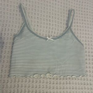 Forever 21 Blue and White Striped Camisole